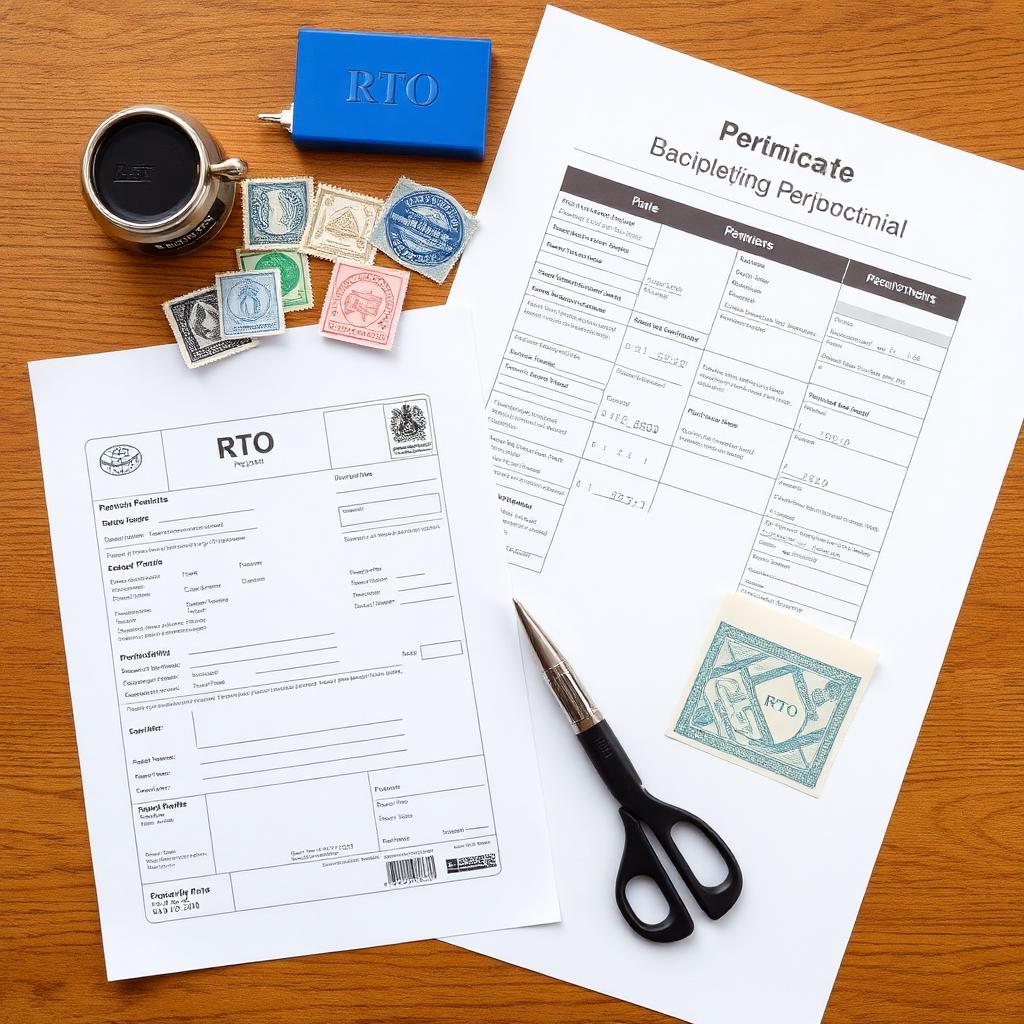 Delhi RTO permits and municipal advertising paperwork